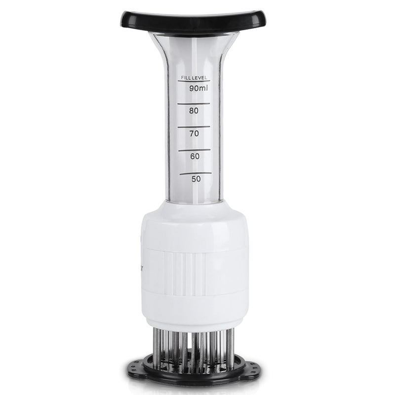 Stainless steel Marinade Meat Injector Marinade Tenderizer Injector Needle Flavor Syringe Cooking Meat Poultry Turkey Chicken BBQ