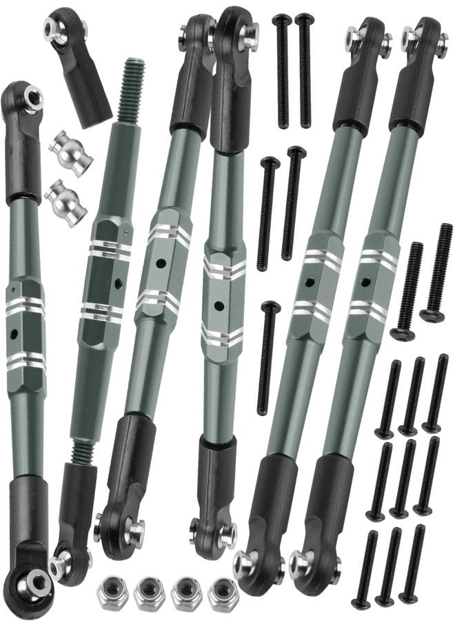 مجموعة ترقيات وصلات ضبط زاوية العجلات من RcarmubWow RC لسيارات Outcast/Kraton 4x4 4S V2 BLX بمقياس 1/10، مصنوعة من سبائك الألومنيوم، تتضمن وصلات توجيه، وصلات ربط، وقضبان ربط، ومجموعة وصلات من التيتانيوم. - Image 1
