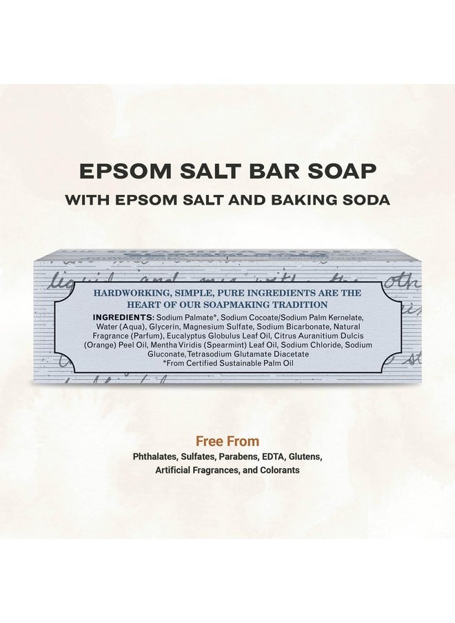 The Grandpa Soap Company - Epsom Salt Bar Soap Deep Cleansing Soap Made With Epsom Salt And Baking Soda Removes Dirt Grease And Grime Vegan For Face And Body 4.25 Oz 3 Pack - Image 1