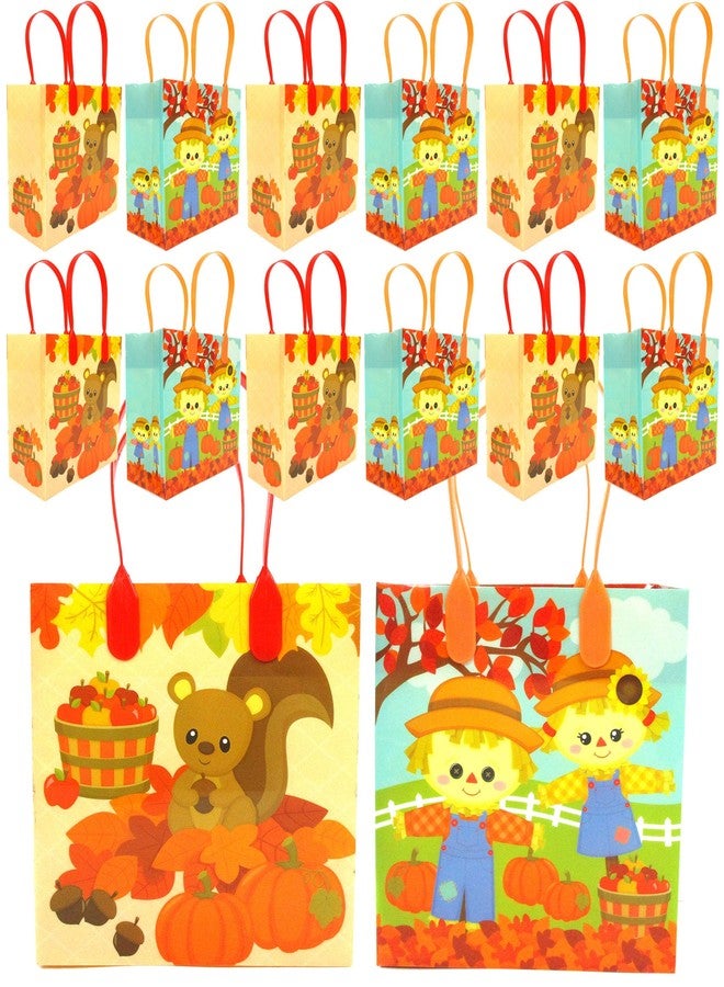تايني ميلز أكياس هدايا لحفلات عيد الشكر والخريف من تايني ميلز، مزودة بمقابض، عبوة من 12 كيسًا - Image 1