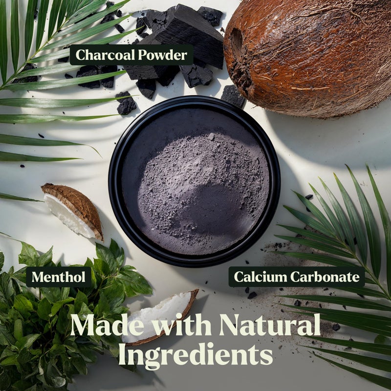 Lagunamoon Activated Charcoal Teeth Whitening Powder - 50g Natural Coconut Charcoal, Effective Teeth Stain Remover and Toothpaste Alternative - Safe for Gums Or Enamel - Image 2