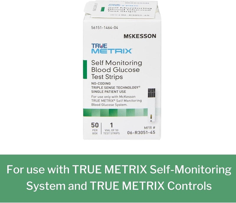 McKesson True METRIX Blood Glucose Test Strips for Diabetes 1200 Strips SelfMonitoring System - Image 3