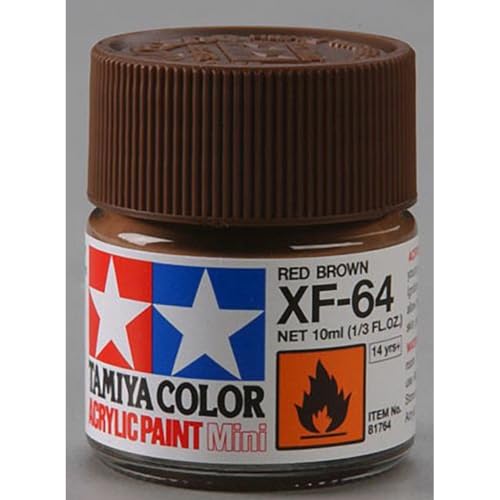 TAMIYA 81764 Acrylic Mini XF64 Red Brown 1/3 oz - Image 5