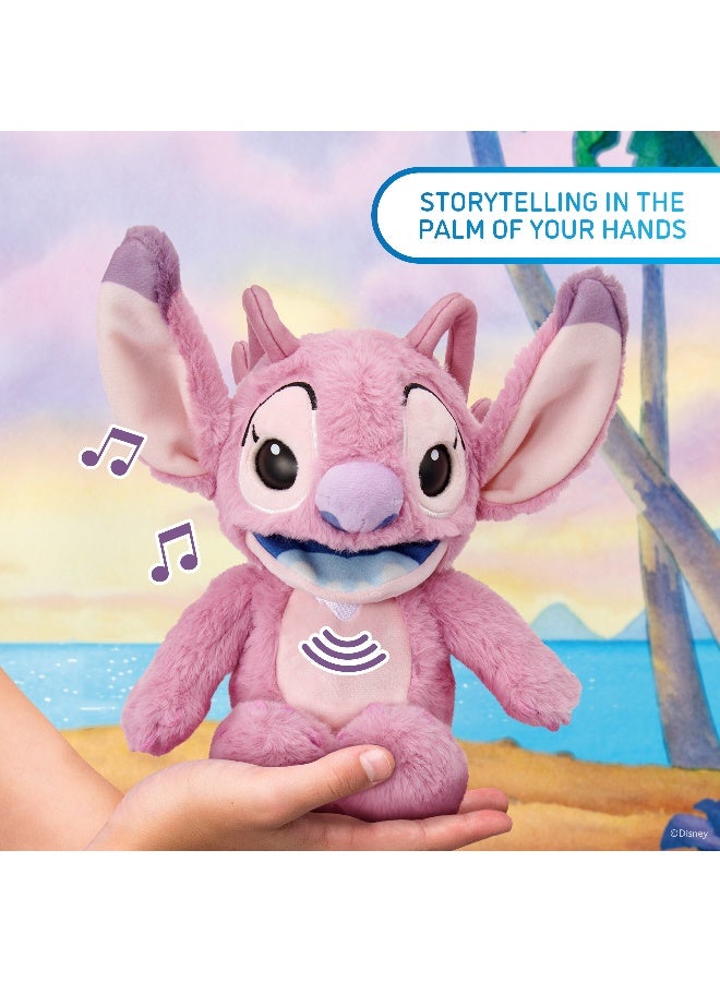 Disney Stitch RealFX Palm Angel Puppetronic | Lilo & Stitch | Puppet | Interactive Plush Toy | Soft Toy | 40+ Sounds & Actions | Moving Mouth, Blinking Eyes, Head Sensor, Speech & Sounds | Premium Gift for Kids and Adult Collectors - Image 5