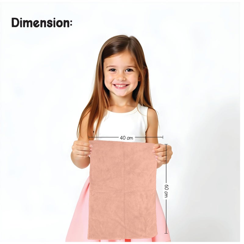 HOUSSE Microfiber Hand Towel for Gym | Home| Yoga | 450 GSM | 60 x 40 CM| Premium QualityTowels | an Hpoallergenic Towel | Ultra Absorbent & Anti-Bacterial | (2, Warm Beige_Rustic Chestnut) - Image 2