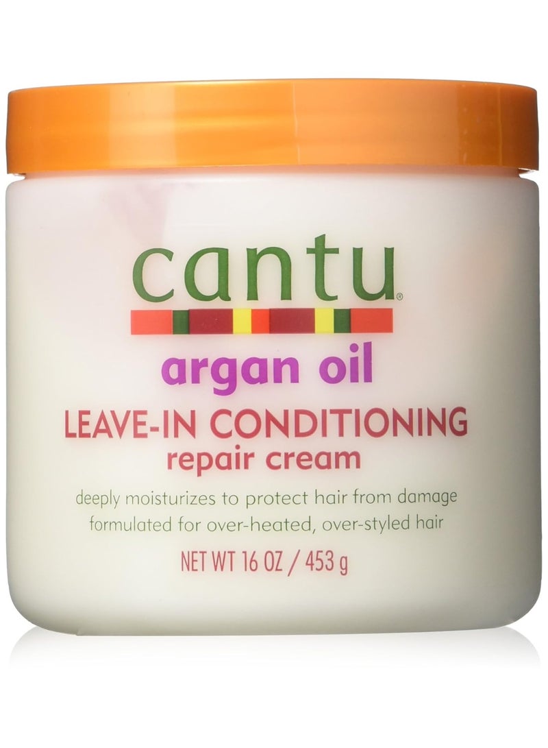 Cantu Argan Oil Leave-In Conditioner Repair Cream 16 Ounce (473ml) (2 Pack) - Image 3