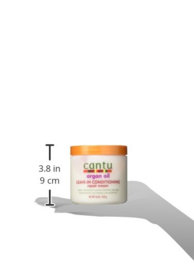 Cantu Argan Oil Leave-In Conditioner Repair Cream 16 Ounce (473ml) (2 Pack) - Image 1