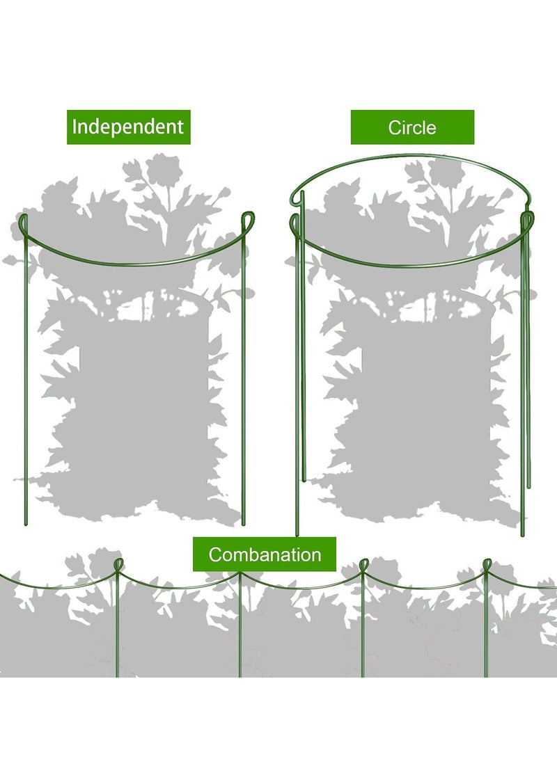 Y&D Plant Climbing Support Frame, Metal Garden Stake, Outdoor Tall Ring Cage, Large Supports for Peony, Tomato, Vegetable, Hydrangea, Rose, Flowers Vine  - Image 4
