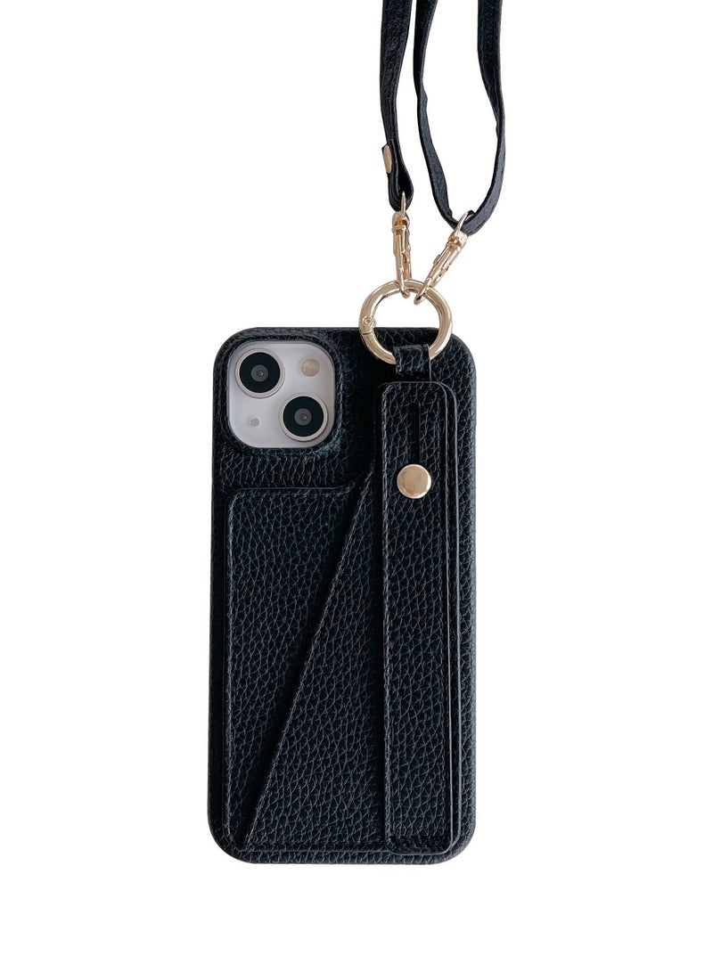 Suteni Back Cover Card Slots Leather Phone Case for iPhone - Image 2