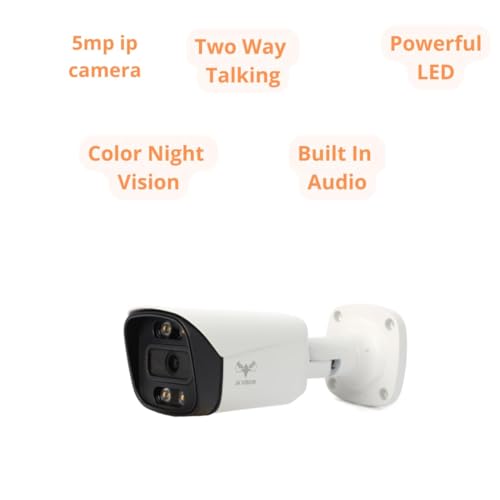 JK Vision 5MP 3 Bullet IP Camera Combo with 18 LED, Night Vision, Built in Audio, 30M Range, 1 Year Warranty - Image 4