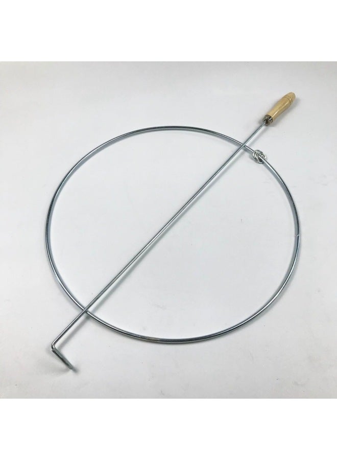 Solid Rolling Hoop 38cm50cm Push Hoop Traditional Nostalgic Toy Hoop Kidsren's Outdoor Kindergarten Rolling Hoop-Specifications:38 Thick Iron Ring  - Image 1