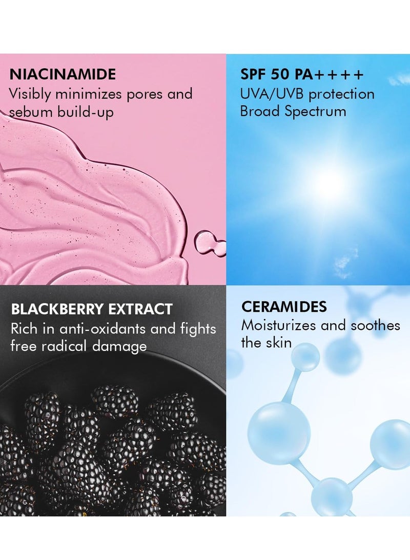 كيميائي واعي جل واقي من الشمس خفيف الوزن هجين من شركة كونشس كيمست، عامل حماية من الشمس 50 مع نياسيناميد مقاوم للماء، 50 جم - Image 4