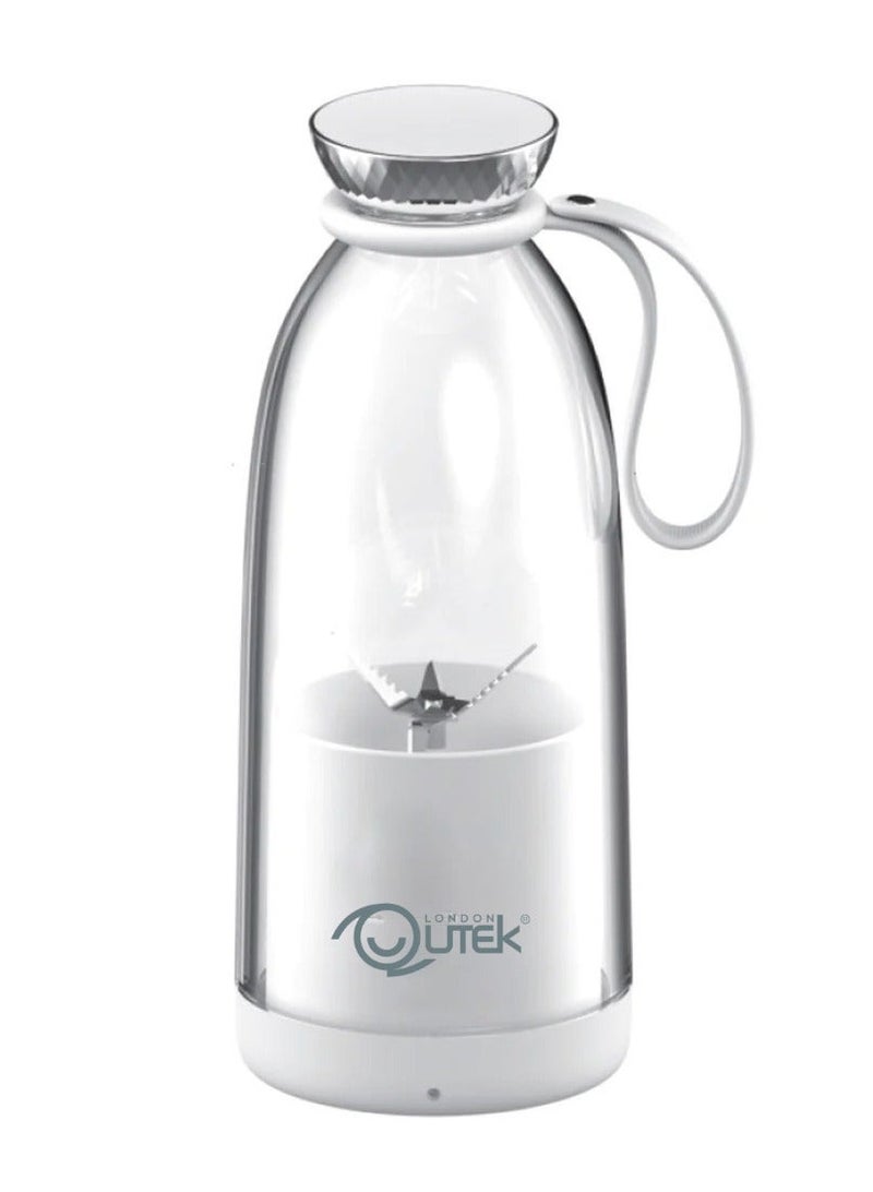 Qutek FreshBlend Portable Blender – 500ml Personal Blender with 6 Stainless Steel Blades, Type-C USB Rechargeable, Food-Grade ABS – Smoothie Maker for Shakes, Juices & Protein Drinks & DENTiCARE by Qutek Rechargeable Electric Toothbrush – Sonic Power 40,000 VPM, 5 Modes (Clean, White, Sensitive, Polish, Massage), Smart 2-Min Timer, USB Charging, 30-Day Battery, IPX7 Waterproof, Soft DuPont Bristles, Ideal for Plaque Removal, Teeth Whitening & Gum Care – Includes Extra Brush HeadsBundle - Image 1