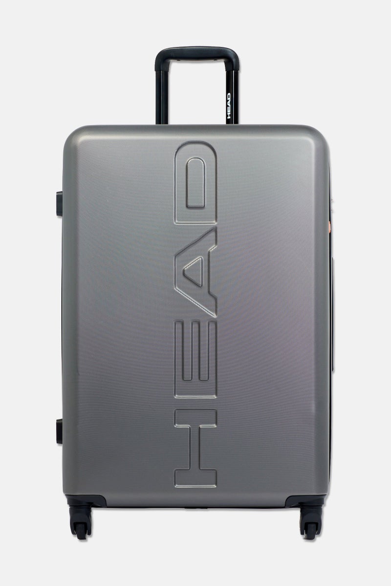 HEAD 24 Inch Brand Logo Check In Spinner Luggage, Grey - Image 1