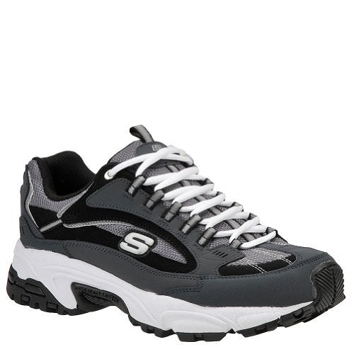 Skechers unisex adult Stamina - Nuovo fashion sneakers, Navy/Black, 12 X-Wide US - Image 2