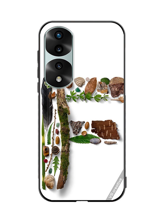 VR CREATIVE Protective Case Cover For Honor 70 Pro Alphabet F Design Multicolour - Image 1