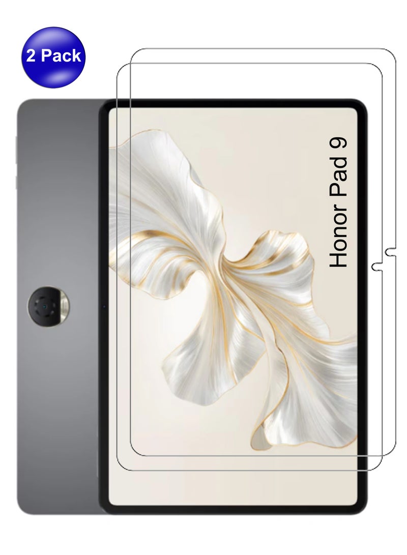 NAFCO Pack of 2 Honor Pad 9 12.1 Inch Tempered Glass Screen Protector – High Transparency, Delicate Touch, Anti-Explosion, Smooth Arc Edges, Easy Installation, Screen Protector for Honor Pad 9 12.1 Inch - Image 1