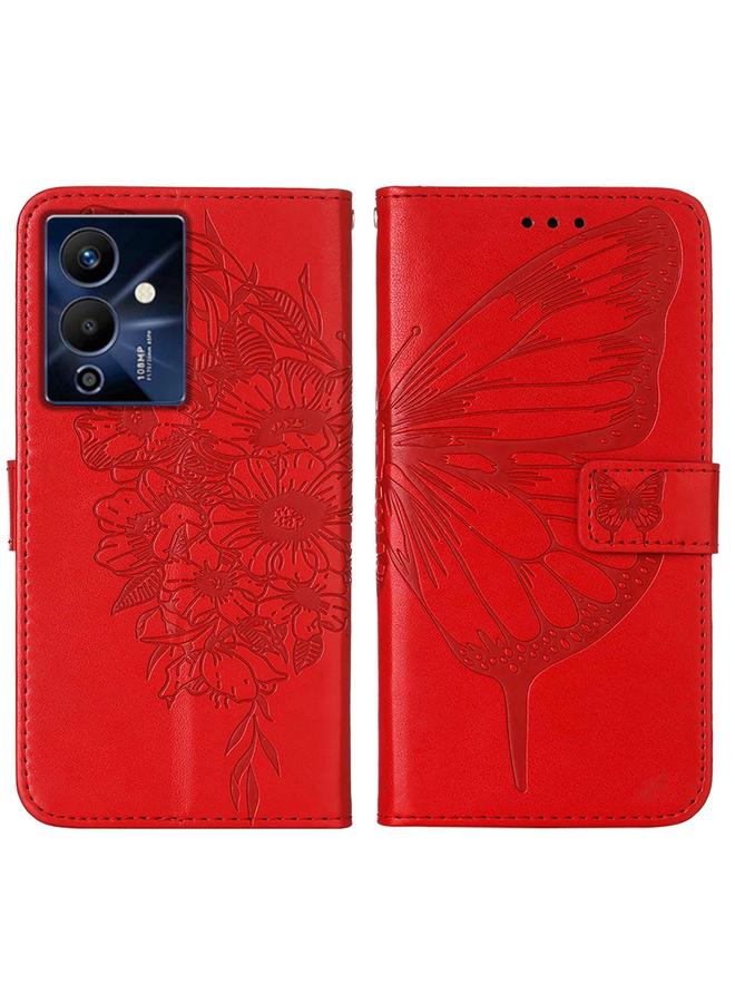 اس-توب جراب لهاتف Infinix Note 12 Pro 5G جراب هاتف جلدي قابل للطي بنقشة فراشة - Image 2