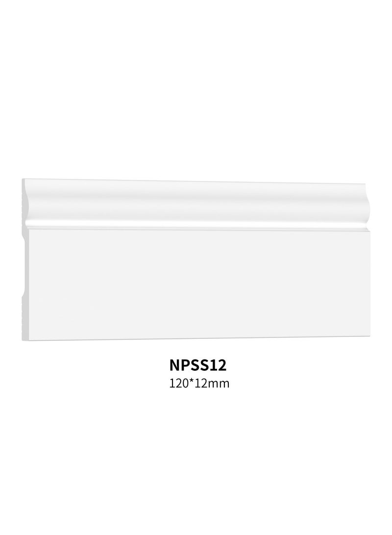 عالم نسيل نعلات من مادة البوليسترين PS Skirting Board - مقاس 12*1.2*240 سم - كرتون - Image 1