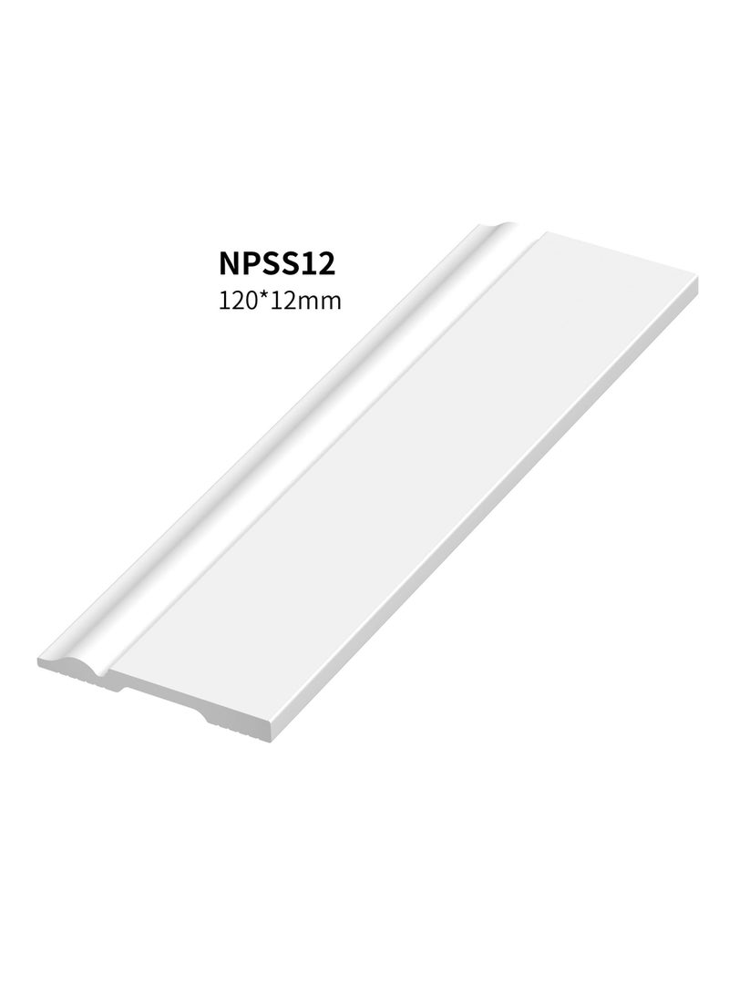 عالم نسيل نعلات من مادة البوليسترين PS Skirting Board - مقاس 12*1.2*240 سم - كرتون - Image 2
