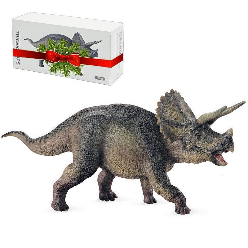 Gemini&Genius GeminiGenius Triceratops Action Figure Toy Triceratops Dinosaur Model Toy Beautiful and Accurate Sculptures of Dino Toy Figure Collection Display Play for Kids Dino Lover - Image 3
