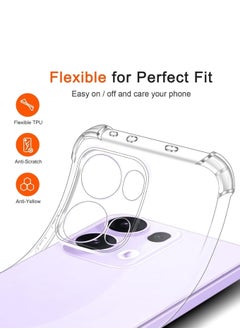 Generic Case Compatible with Oppo Reno 13 PRO 5G, Cover Silicone Transparent TPU Gorilla Anti-shock Protector Camera Shockproof Corners - Clear  - Image 5