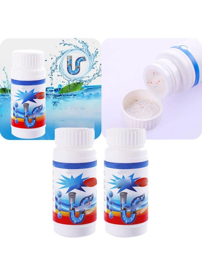 RTLR Pipe Cleaning Powder, Living Oxygen Technology Deep Cleaning Easy To Use 5Pcs Sink Drain Cleaner Efficient Low Temperature Strong Unclogging for Toilet