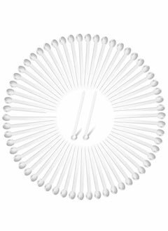 Mini Scoops Measuring Spoons Mini Shovel Scoop Spice Scoop Tiny Measuring Spoon Micro Powder Scoop for Cosmetics Medicines Spices Powder Measurement Tools Supplies (White,100 Pieces)