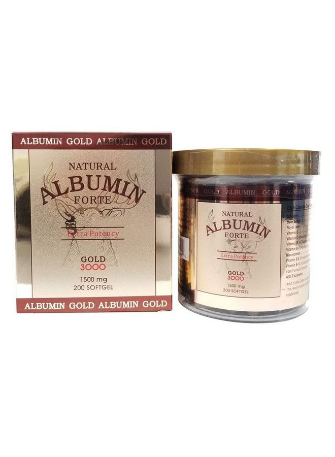 CGMLABS Natural Albumin Forte Deer Horn Royal Jelly - 1500mg/200 Softgel - Image 2