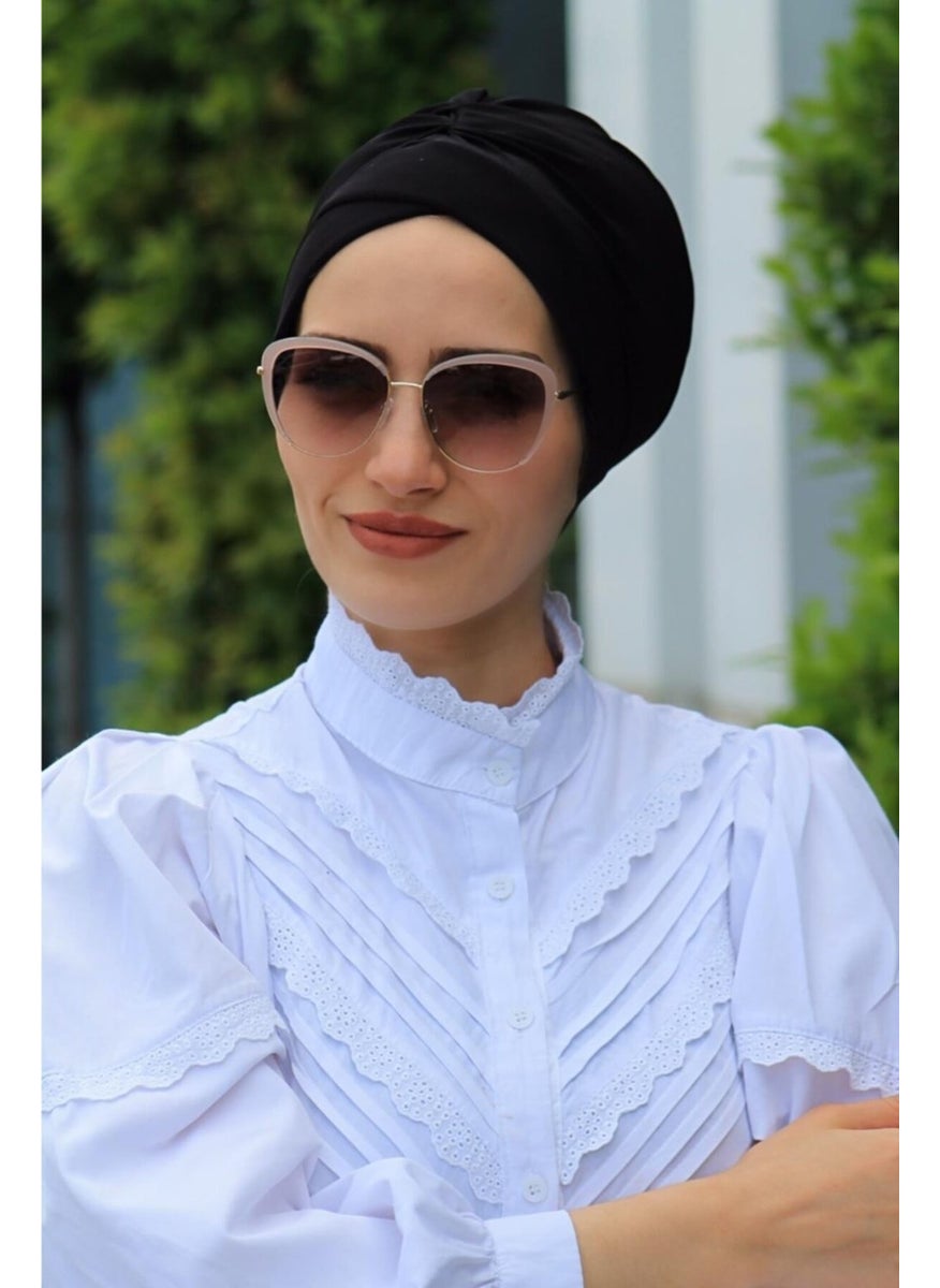 Belifanti Collection Cross Bonnet Black 