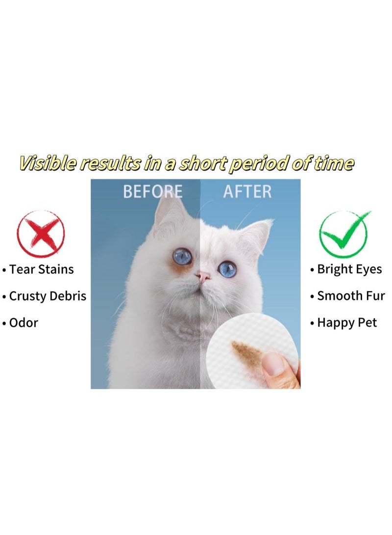 Next Vogue Dog & Cat Cleaning Wipes 120 Pieces – Eye, Ear & Face Wipes for Tear, Mucus & Saliva Stain Removal - Image 5