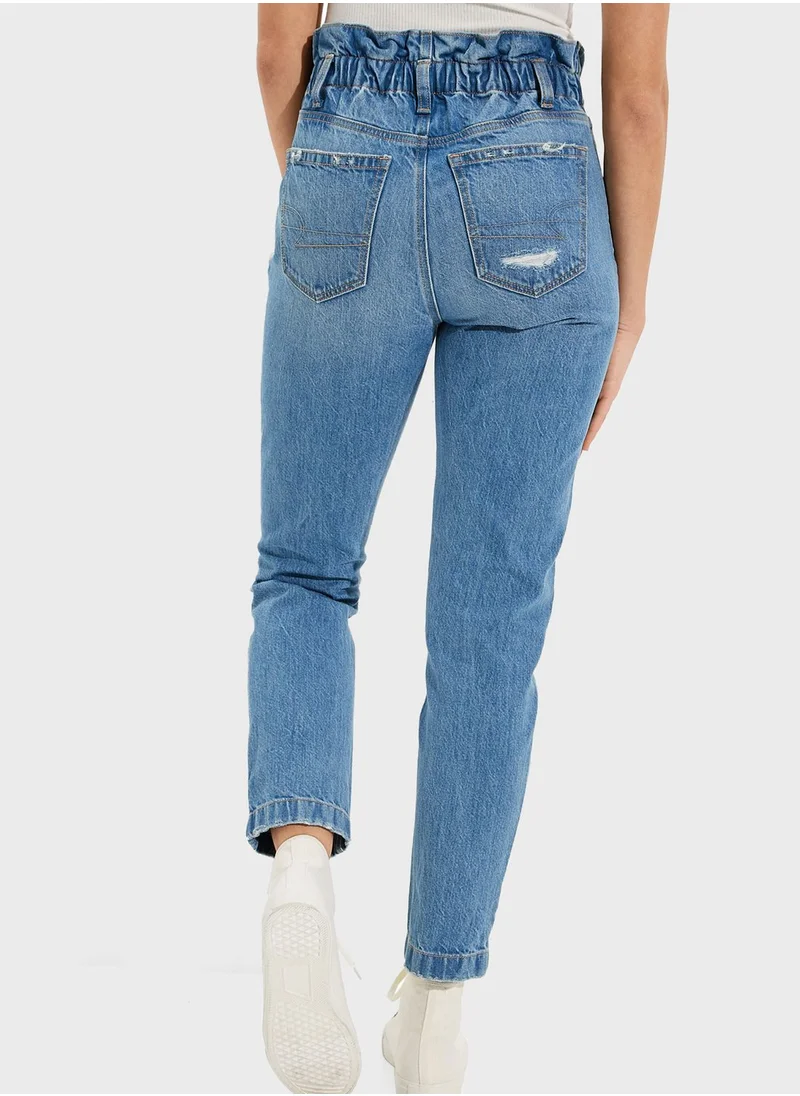 American Eagle Ripped Mom Jeans