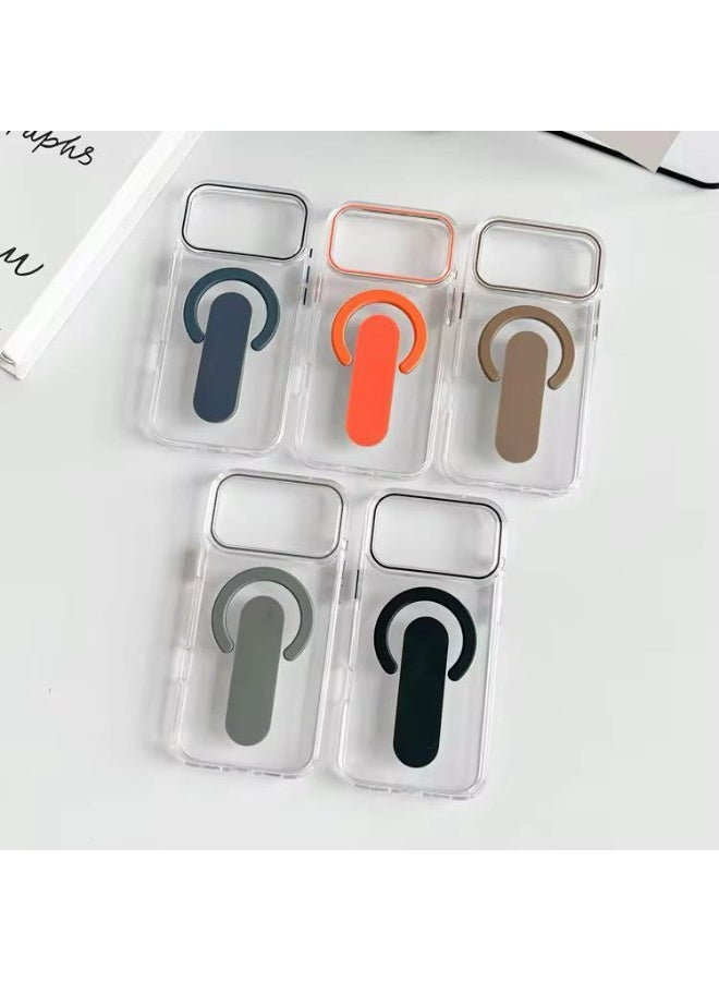 بليكس جراب حماية شفاف فائق الوضوح (MagSafe) مع حامل حلقة مغناطيسي فاخر لايفون 17 برو ماكس/برو - Image 2