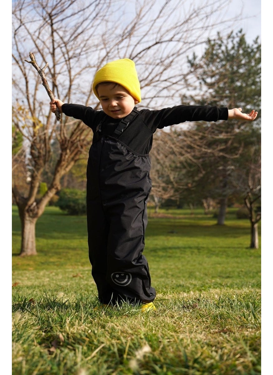 Belkızın Atölyesi Suspender Black Waterproof Overalls  - Image 1