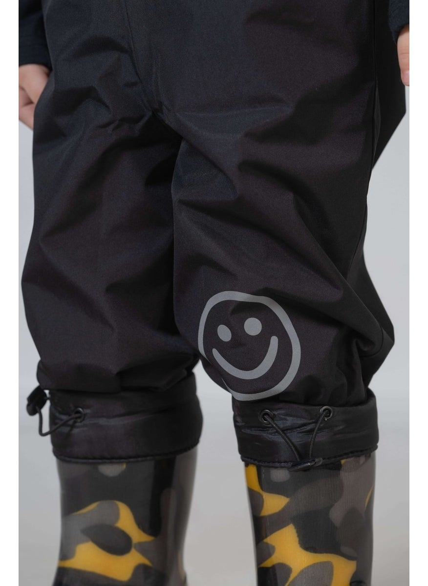 Belkızın Atölyesi Suspender Black Waterproof Overalls  - Image 3