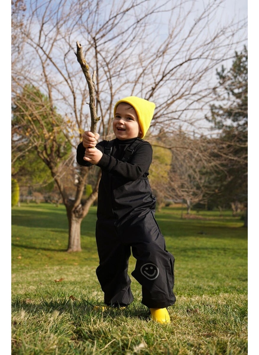 Belkızın Atölyesi Suspender Black Waterproof Overalls  - Image 4