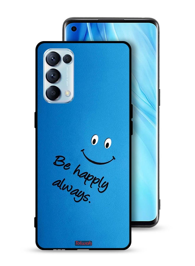 Tolwak Oppo Reno5 Pro 5G Protective Case Cover Be Happy Always - Image 1