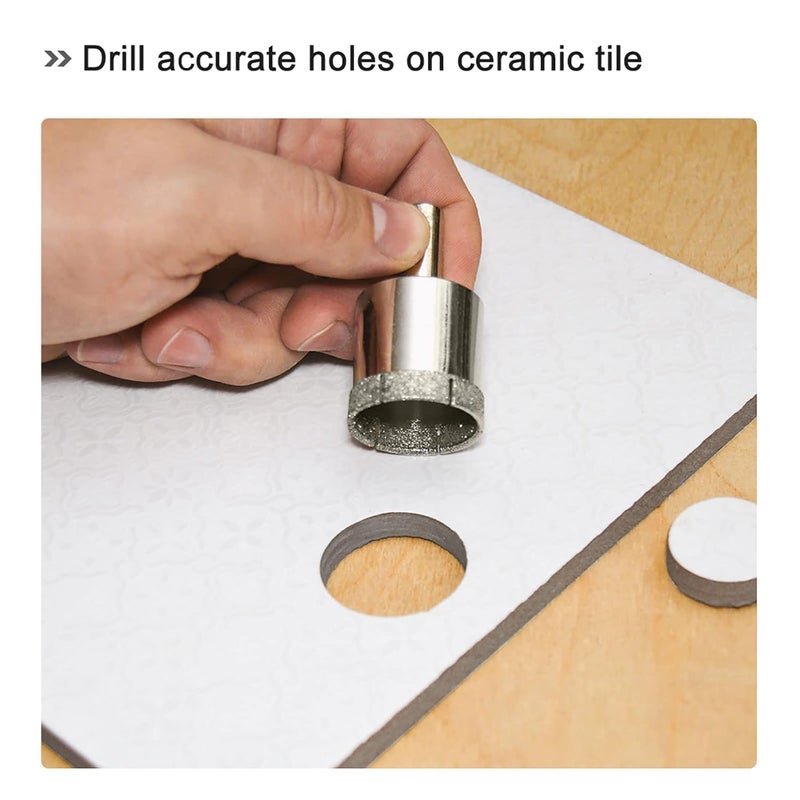 6mm 8mm Diamond Coated Hole Saw Drill Bits for Glass Ceramic Tile Marble Rock Porcelain2pcs  - Image 4