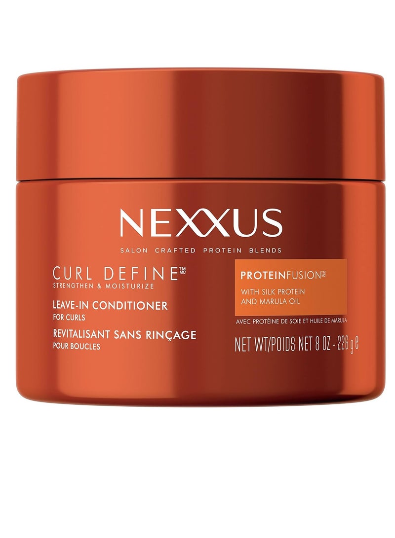 Nexxus Nexxus Curl Define Leave-in Conditioner for Curly Hair with ProteinFusion Curl Conditioner for Moisturizing Curls 8 oz - Image 1