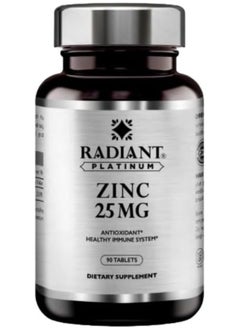 Zinc 25 Mg For Healthy Immune Function Antioxidant Support Maintains Healthy Hair, Skin And Nails Vegan Sugar Free 90 Tablets