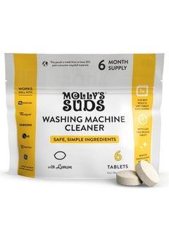 Washing Machine Cleaner | Removes Odors & Grime from Front & Top Loader Machines, Including HE (Citrus - 6 Tablets)