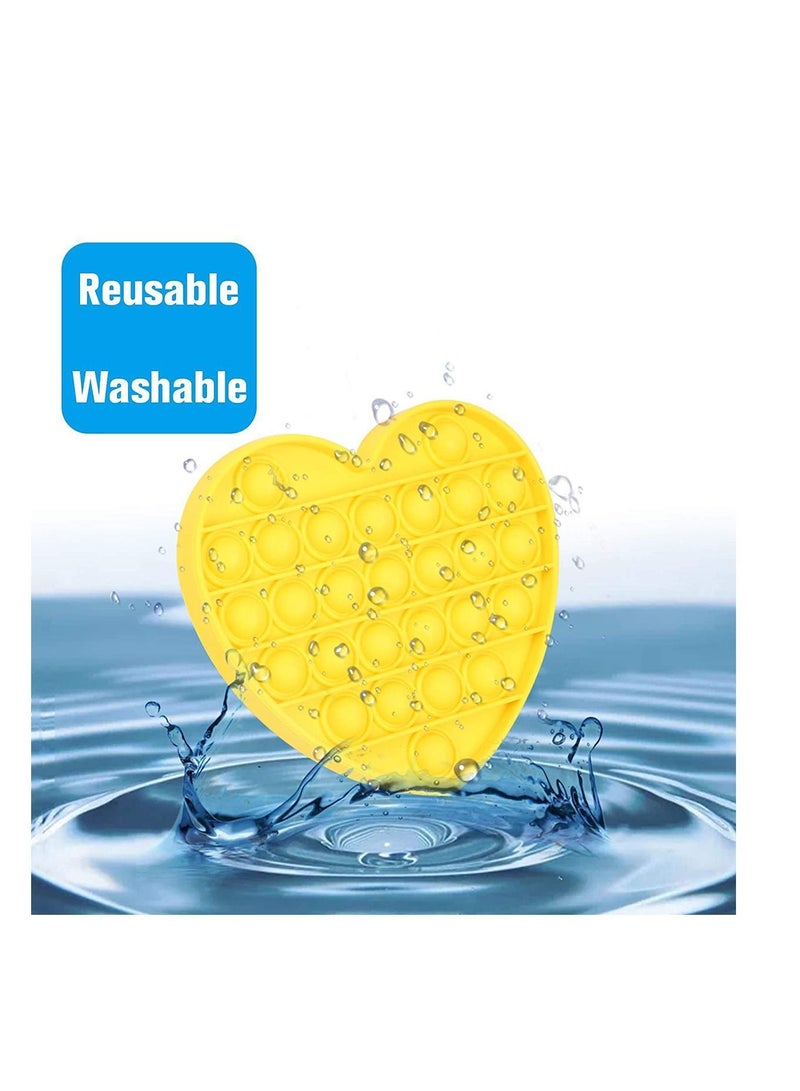Y&D 5 PCS Push Pop Bubble Sensory Fidget Toy, Autism Special Needs Stress Reliever Silicone Squeeze Toy (Multicolor, 5) - Image 3