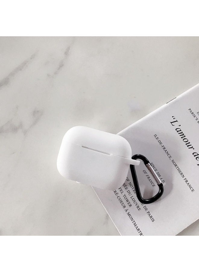 AirPods Pro 3 silicone protective case cover, Front LED Visible (White) - Image 2