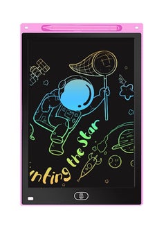 Generic 12 Inch Multi-Colour LCD Writing, Drawing Pad, Doodle Scribble Board - Re usable Eraseable - FOR 2 3 4 5 6 + ALL AGES - Gift, Educational Toy, Travel Games, Toddlers BOYS GIRLS Eraseable (PINK)  - Image 1