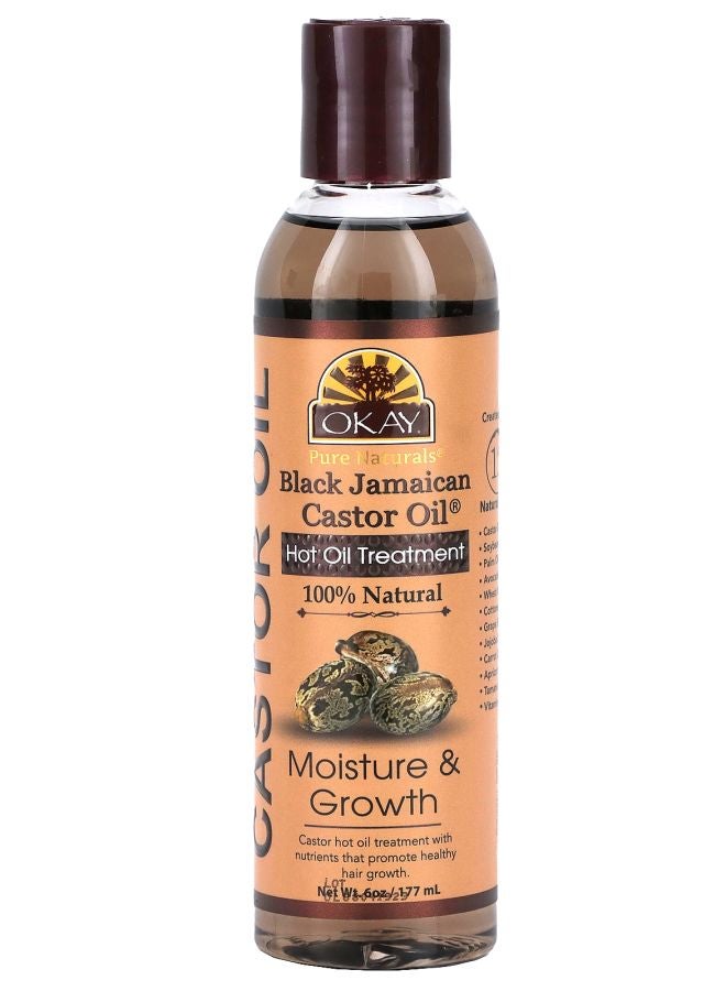 OKAY Black Jamaican Castor Oil Hot Oil Treatment 6 oz (177 ml)