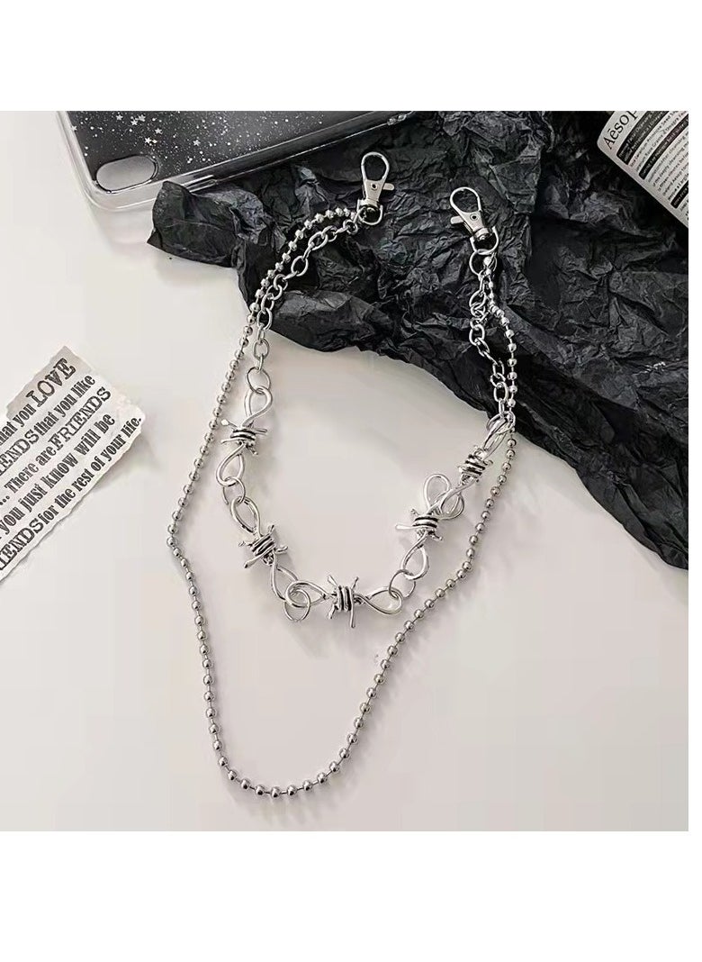 Generic - Metal trouser chains, hip hop punk trouser chains, thorns, thorns, versatile waist chains, casual pants chains, waist chains, men and women - Image 1