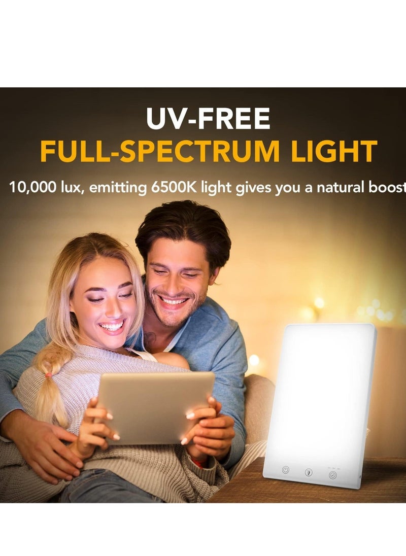 Y&D - Light Therapy Lamp - 10000 Lux Light, Touch Control Daylight with Memory Function, Focus, and Sleep | 6500K Artificial Sunlight Shines - Image 1