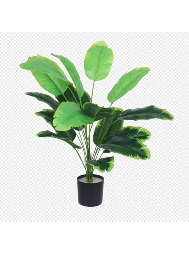 TYCOM Artificial Tree Fake Plants Fake Trees Faux Plants Indoor Realistic Plants for Office Home Room Store Decor Height 60 CM Traveler Palm.  - Image 1