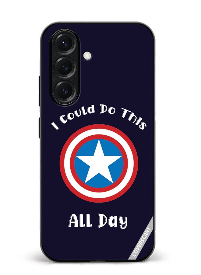 Protective Case Cover For Samsung Galaxy S25 Captain American Design Multicolour