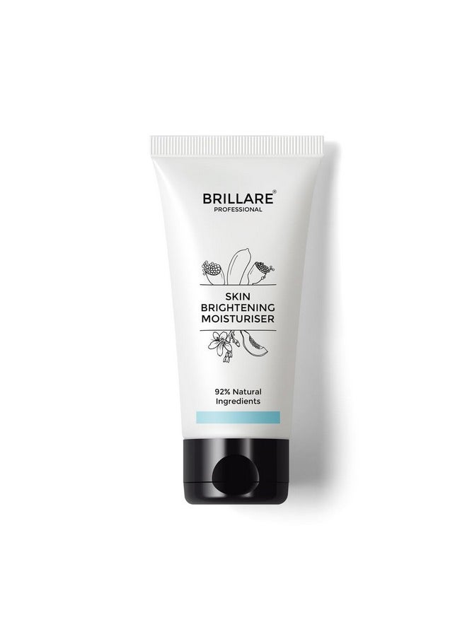 BRILLARE Professional Skin Brightening Natural Moisturiser With Lime Cavier And Papaya, Reduces Tanning, Helps In Brighten Skin Tone, 50 Ml  - Image 1